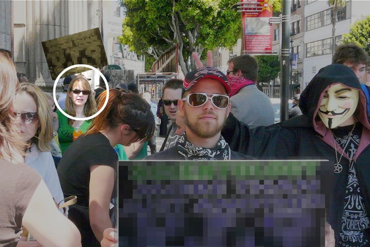 In 2008, Claire Headley participated in an Anonymous hate rally in Los Angeles.