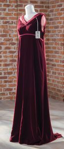 After Claire left to join Marc, co- workers discovered she had ripped off and sold dresses from the film studio’s costume department, pocketing the money—items such as this evening gown.