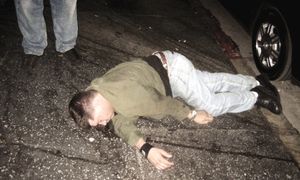 Marc Headley, dead drunk, in a photo he posted five months after leaving the Church