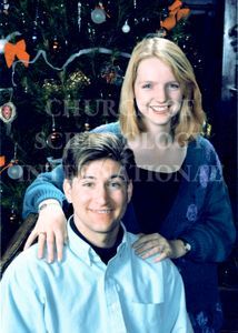 Marc and Claire Headley at Christmas