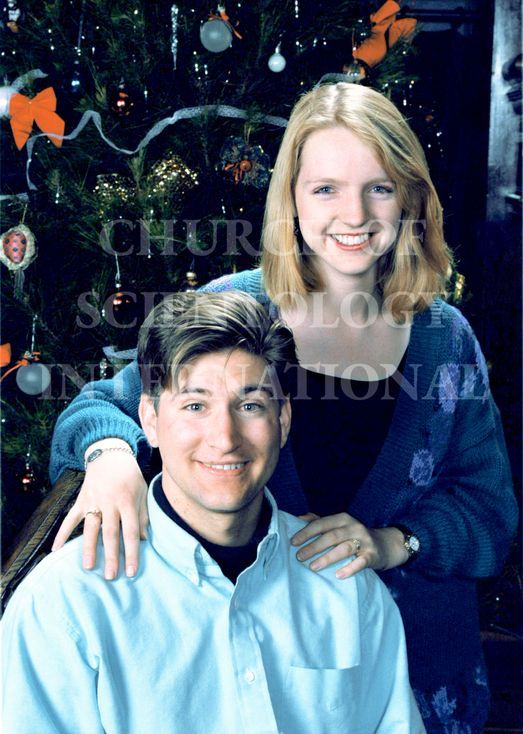 Marc and Claire Headley at Christmas