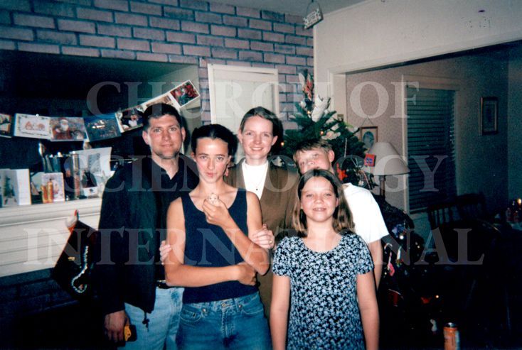 Marc and Claire visiting family during the holidays