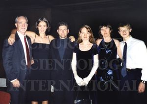Marc and Claire with family in Los Angeles for an event