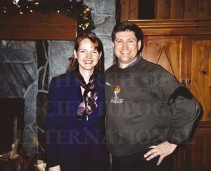 Marc and Claire celebrating Christmas at Golden Era